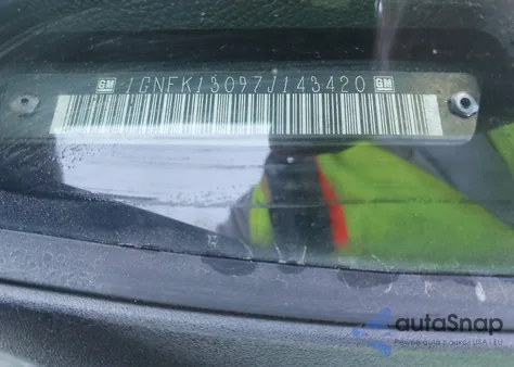 2007 Chevrolet Tahoe Lt from USA, damaged, VIN 1GNFK13097J143420